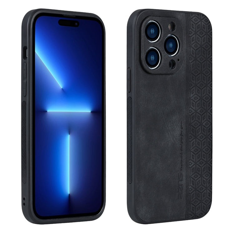 Estuche para teléfono con sensación de piel en relieve AZNS 3D, For iPhone 15 Pro Max, For iPhone 15 Pro, For iPhone 15 Plus, For iPhone 15