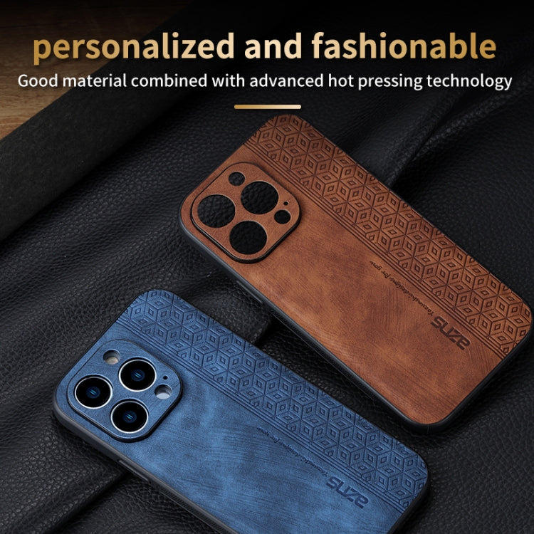 Estuche para teléfono con sensación de piel en relieve AZNS 3D, For iPhone 15 Pro Max, For iPhone 15 Pro, For iPhone 15 Plus, For iPhone 15