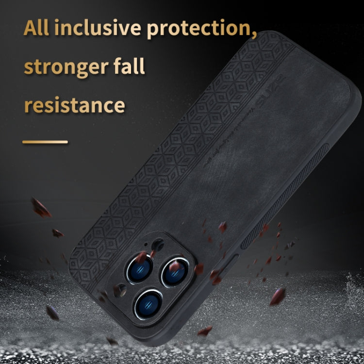 Estuche para teléfono con sensación de piel en relieve AZNS 3D, For iPhone 15 Pro Max, For iPhone 15 Pro, For iPhone 15 Plus, For iPhone 15