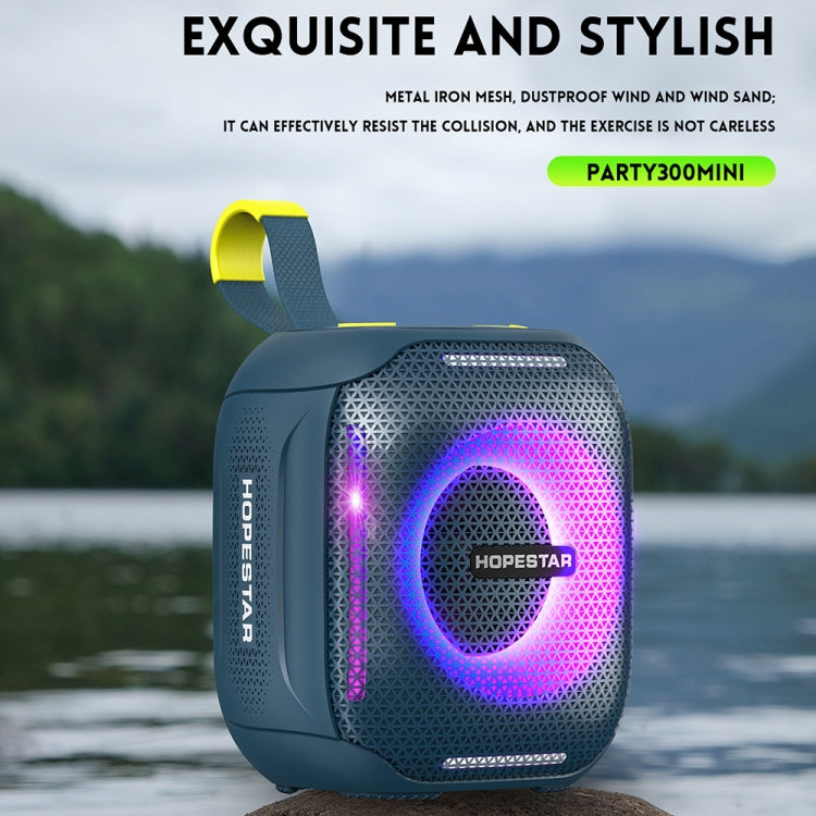 HOPESTAR Party 300mini IPX5 Altavoz Bluetooth portátil impermeable Altavoz estéreo de 360 grados para exteriores