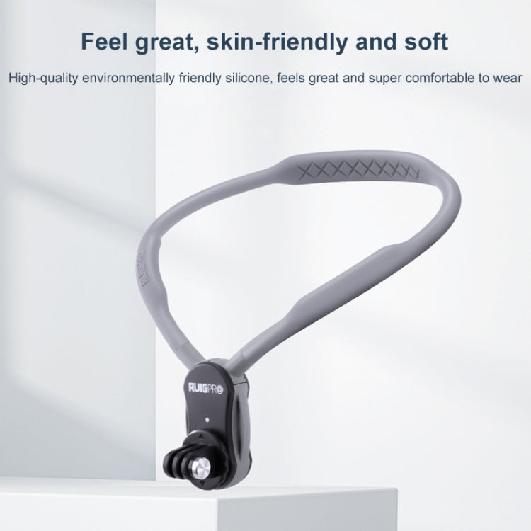 Soporte de cuello perezoso RUIGPRO Soporte de vista POV, Standard with Strap, With J-Hook Buckle, With Phone Clamp & Adapter