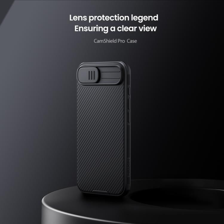Funda para teléfono NILLKIN CamShield Pro para PC, For iPhone 17e / 16e, For iPhone 17, For iPhone 16 Plus, For iPhone 16, For iPhone 15 Pro Max, For iPhone 15 Plus, For iPhone 15