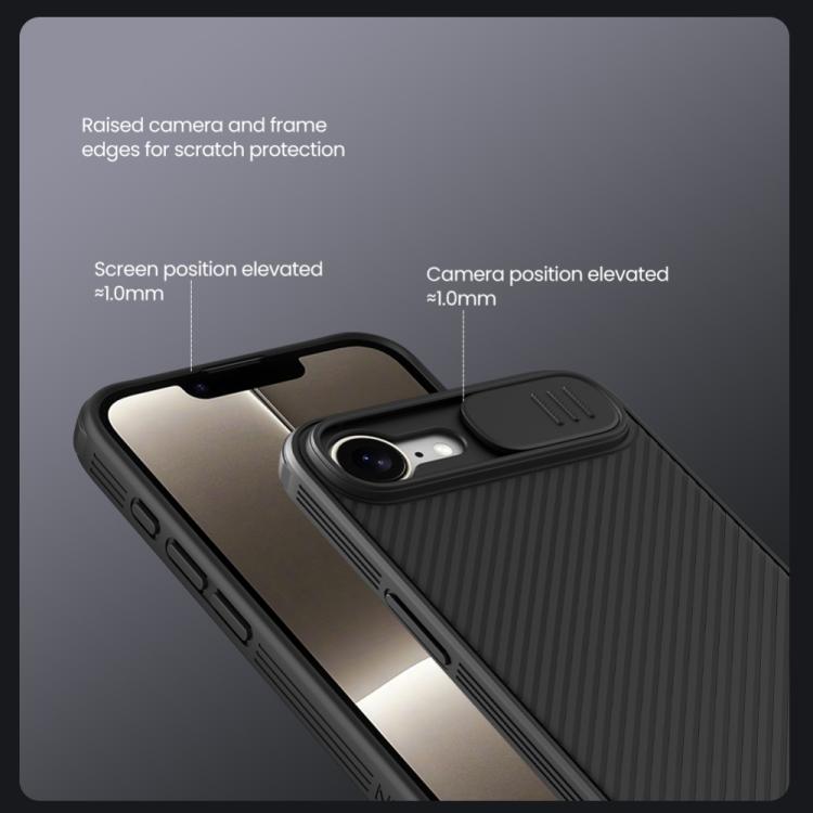 Funda para teléfono NILLKIN CamShield Pro para PC, For iPhone 17e / 16e, For iPhone 17, For iPhone 16 Plus, For iPhone 16, For iPhone 15 Pro Max, For iPhone 15 Plus, For iPhone 15