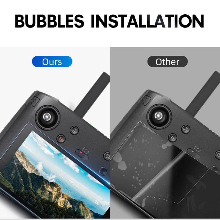 STARTRC 2 piezas 9H 2.5D Película de vidrio templado, For DJI RC Pro with Screen Frosted Film, For DJI RC Pro with Screen HD Film