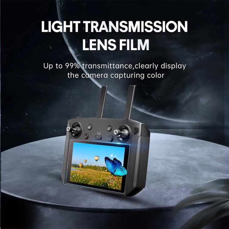 STARTRC 2 piezas 9H 2.5D Película de vidrio templado, For DJI RC Pro with Screen Frosted Film, For DJI RC Pro with Screen HD Film