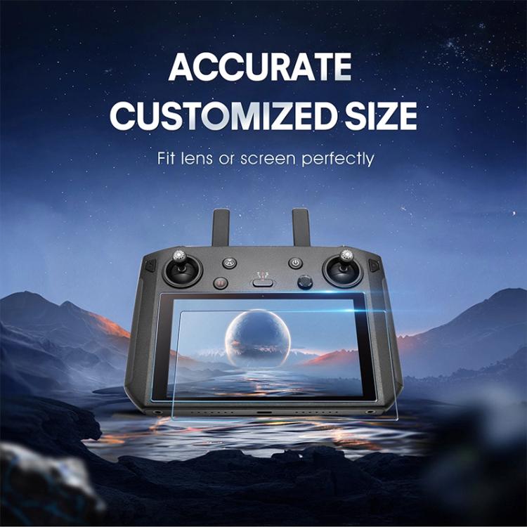STARTRC 2 piezas 9H 2.5D Película de vidrio templado, For DJI RC Pro with Screen Frosted Film, For DJI RC Pro with Screen HD Film