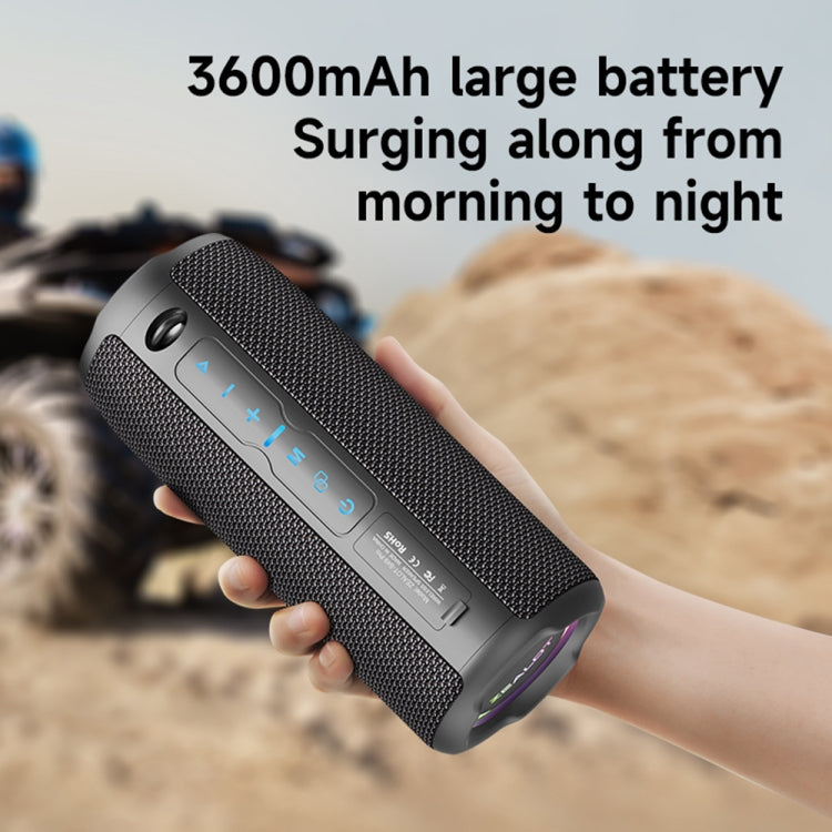 Zealot S49 Pro Altavoz Bluetooth inalámbrico portátil para exteriores de 20 W con luz RGB, S49 Pro