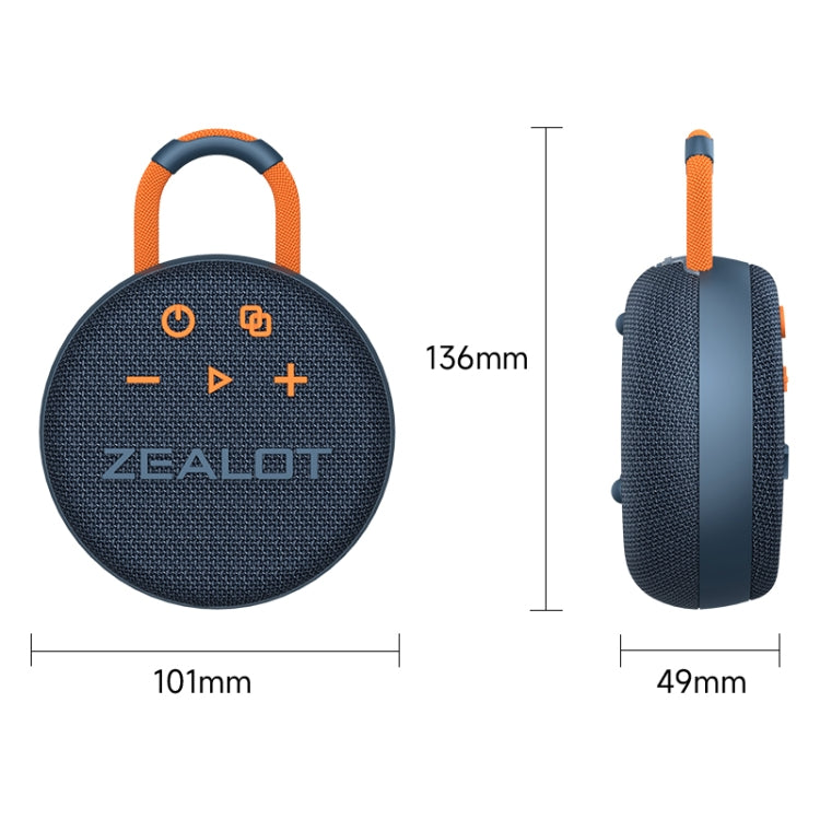 Zealot S77 IPX7 Altavoz Bluetooth inalámbrico portátil impermeable, S77