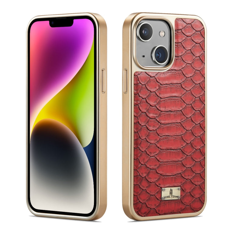 Caja del teléfono de la PU de galvanoplastia de la textura del pitón de Fierre Shann, For iPhone 17 Pro Max, For iPhone 17 Pro, For iPhone 17, For iPhone Air, For iPhone 16 Pro Max, For iPhone 16 Pro, For iPhone 16 Plus, For iPhone 16                  ...