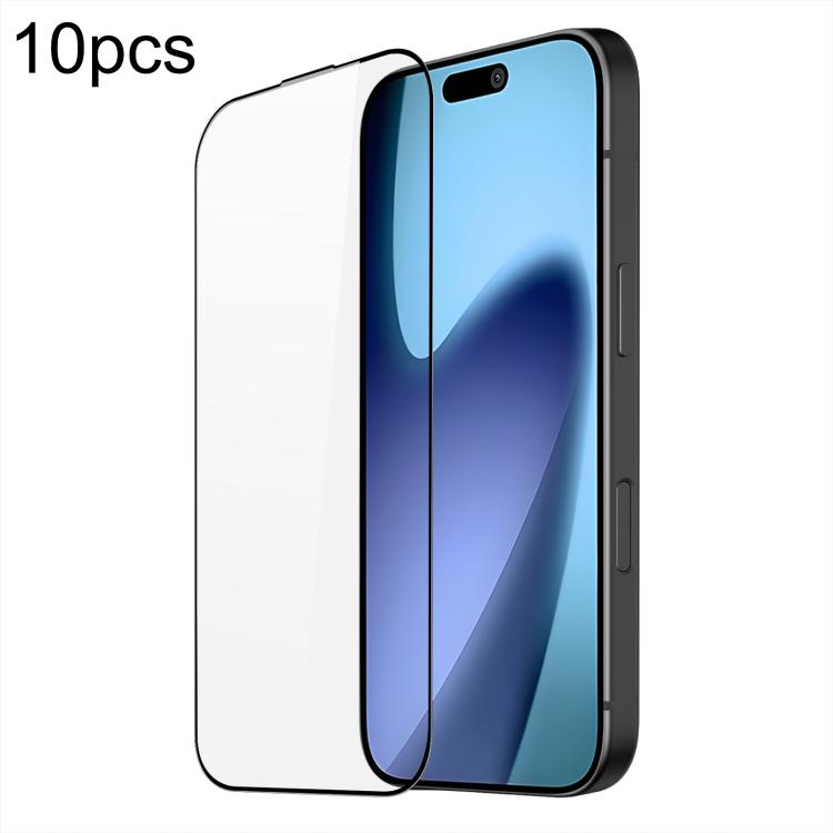 10 Uds DUX DUCIS 0,33mm 9H película de vidrio templado de alúmina media, For iPhone 17 Pro Max, For iPhone 17 Pro, For iPhone 17, For iPhone Air, For iPhone 16 Pro Max, For iPhone 16 Pro, For iPhone 16 Plus, For iPhone 16, For iPhone 15 Pro Max        ...
