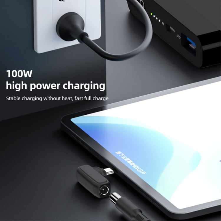 Adaptador de carga de enchufe macho USB-C/Tipo-C hembra de 100W N 3,5X1,35 mm, 3.5X1.35mm