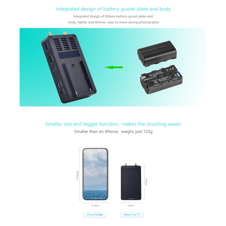 Measy T1 4K HDMI 2.0 Transmisor de audio y video inalámbrico Receptor Extensor Sistema de transmisión, Distancia de transmisión: 400 m,, US Plug, EU Plug, AU Plug, UK Plug