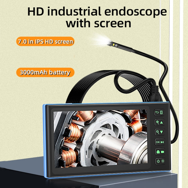 T23 5 mm Lentes duales Endoscopio industrial con pantalla de 7 pulgadas, 5mm Dual-Lenses, 1m, 5mm Dual-Lenses, 2m, 5mm Dual-Lenses, 3.5m, 5mm Dual-Lenses, 5m, 10m Tube