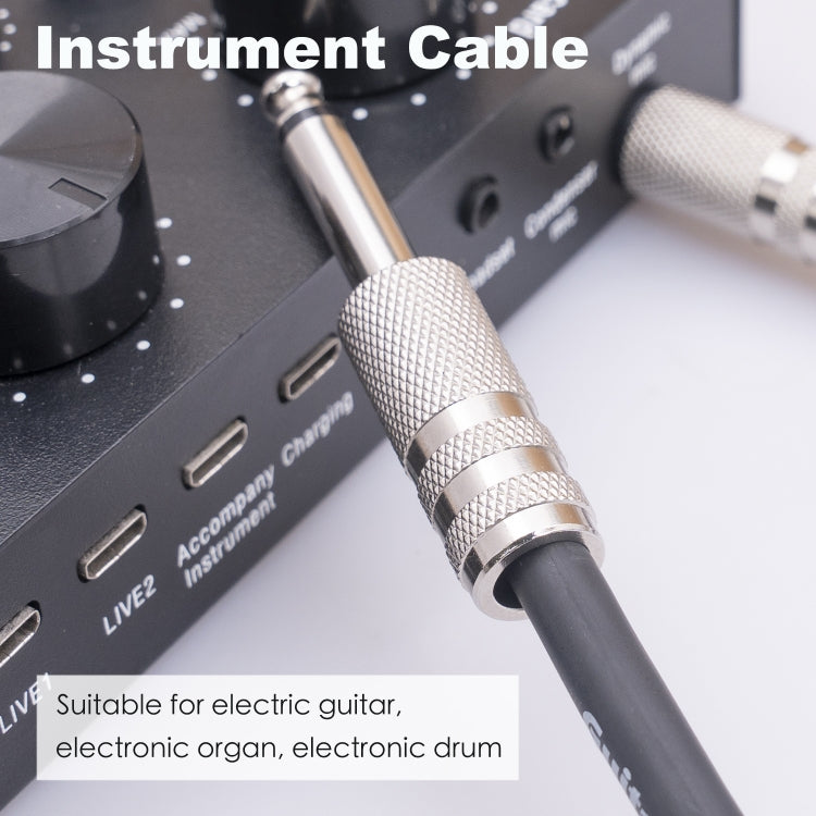 3045GR Mono 6,35 mm Enchufe macho a macho Cable de audio para guitarra eléctrica, 1m, 1.8m, 3m, 5m, 10m