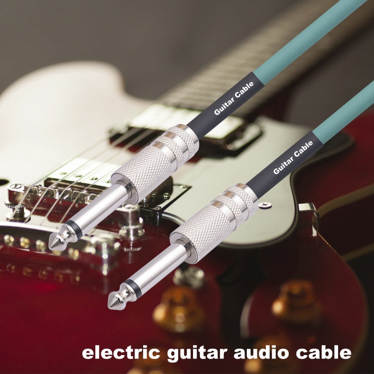 3045GR Mono 6,35 mm Enchufe macho a macho Cable de audio para guitarra eléctrica, 1m, 1.8m, 3m, 5m, 10m