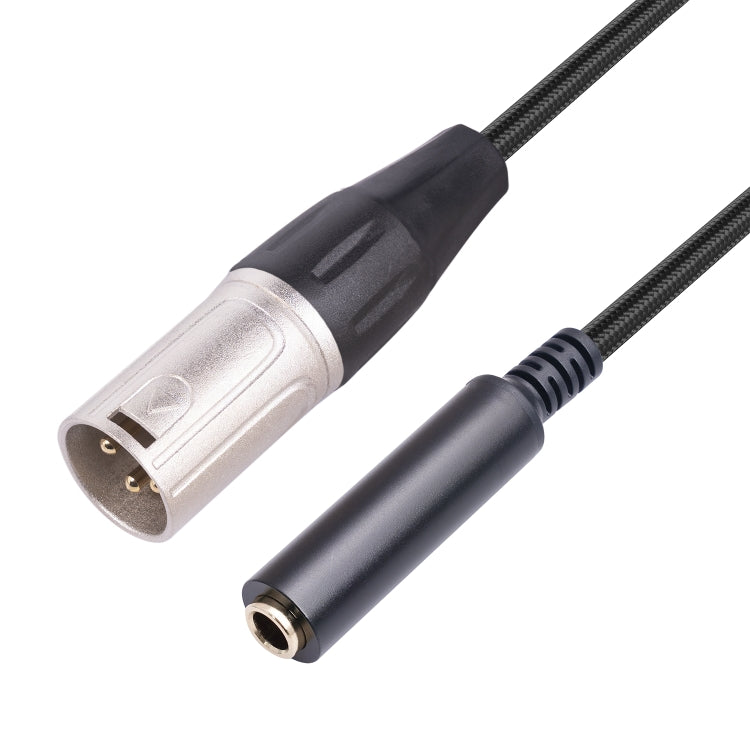 Cable de conversión de audio para micrófono hembra a XLR macho de 0,3 m y 6,35 mm, 635K04-03