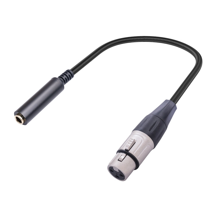 Cable de conversión de audio para micrófono hembra a XLR hembra de 0,3 m y 6,35 mm, 635K03-03