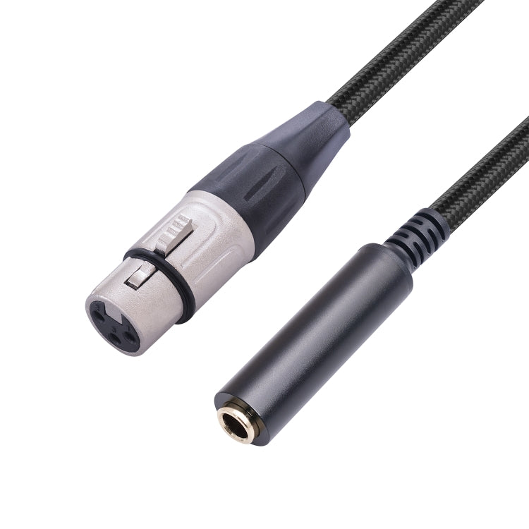 Cable de conversión de audio para micrófono hembra a XLR hembra de 0,3 m y 6,35 mm, 635K03-03