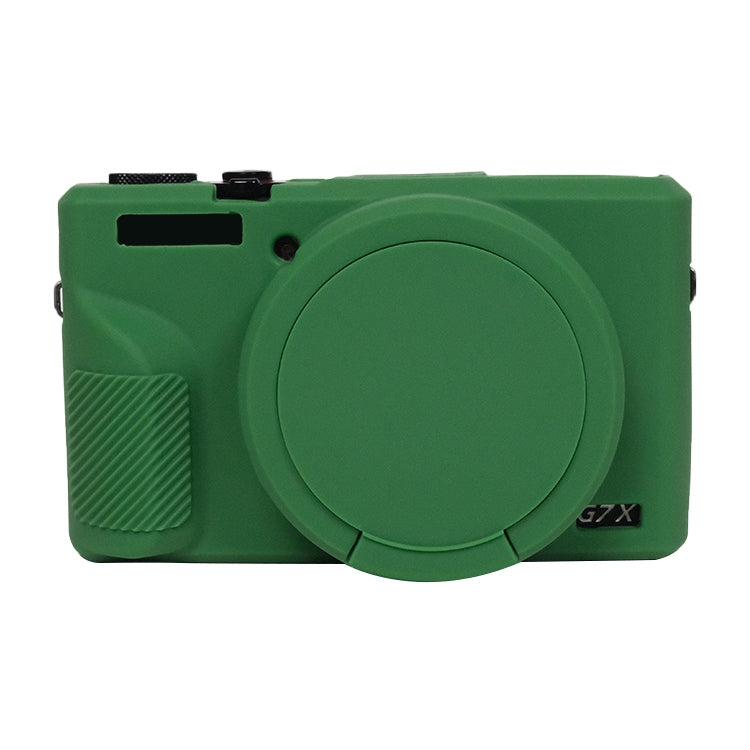 Funda protectora de silicona suave con cubierta de lente, For Canon PowerShot G7 X Mark III / G7X3