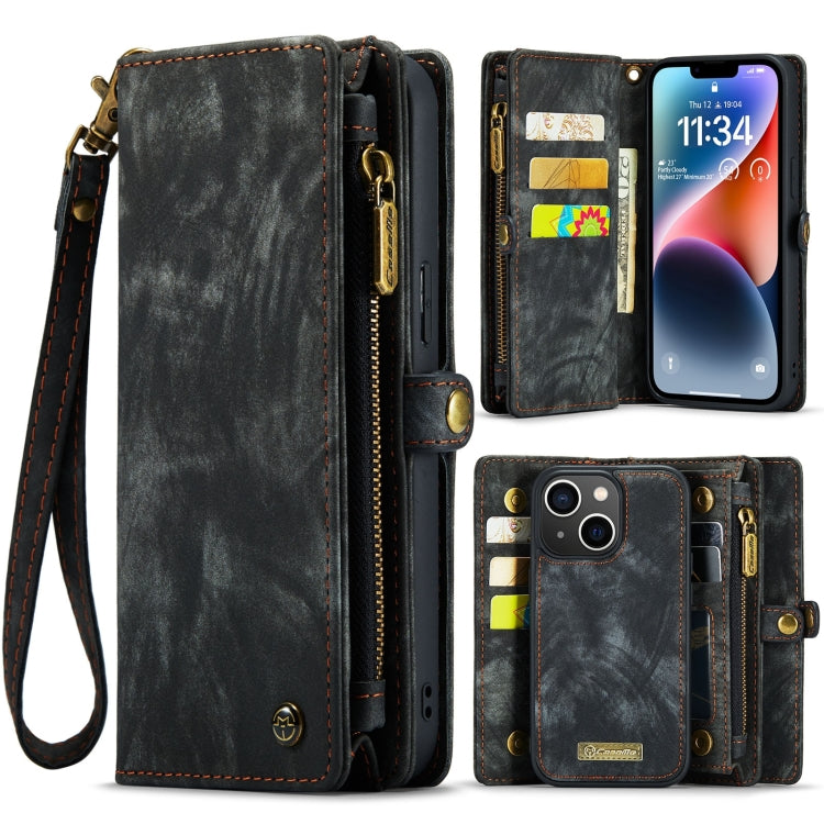 CaseMe 008 Funda de cuero multifuncional desmontable para teléfono, For iPhone 15 Pro Max, For iPhone 15 Pro, For iPhone 15 Plus, For iPhone 15