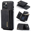 DG.MING M1 Series Funda de cuero para teléfono con billetera múltiple y tres pliegues, For iPhone 15 Pro Max, For iPhone 15 Pro, For iPhone 15 Plus, For iPhone 15