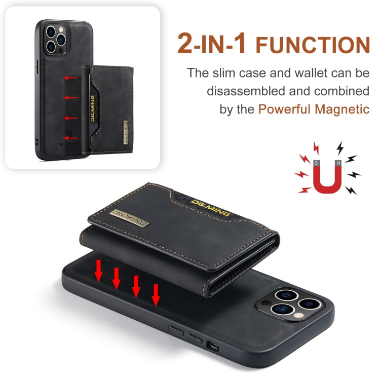 DG.MING M2 Series Funda de cuero para teléfono con cartera y tarjetero de 3 pliegues, For iPhone 15 Pro Max, For iPhone 15 Pro, For iPhone 15 Plus, For iPhone 15