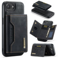DG.MING M2 Series Funda de cuero para teléfono con cartera y tarjetero de 3 pliegues, For iPhone 17e / 16e, For iPhone 17 Pro Max, For iPhone 17 Pro, For iPhone 17, For iPhone Air, For iPhone 16 Pro Max, For iPhone 16 Pro, For iPhone 16 Plus           ...