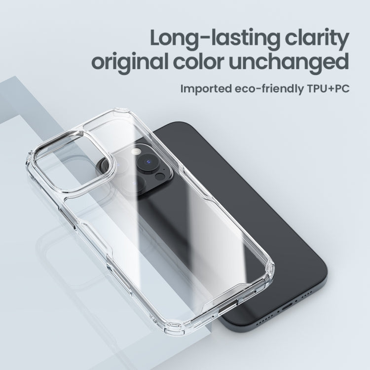 Funda para teléfono NILLKIN Ultra Clear PC + TPU, For iPhone 16 Pro Max, For iPhone 16 Pro, For iPhone 16 Plus, For iPhone 15 Pro Max, For iPhone 15 Pro, For iPhone 15