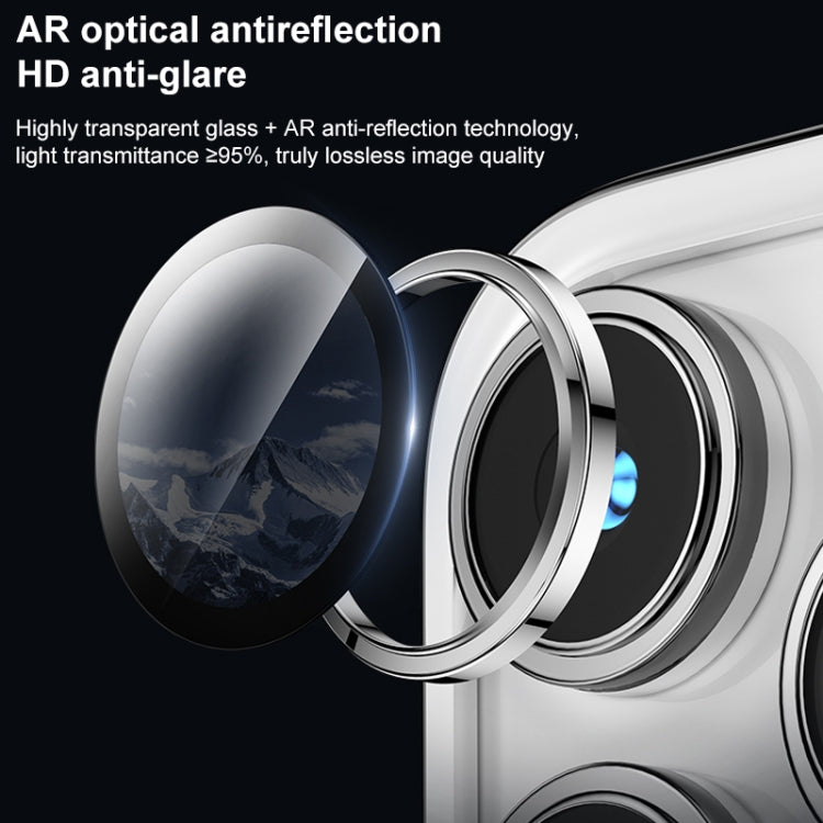 Película de cristal de lente de teléfono de cubierta completa independiente MOMAX Eagle Eye, For iPhone 15 Pro / 15 Pro Max