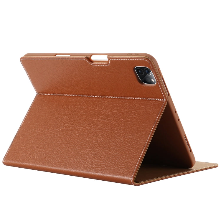 Estuche protector con tapa horizontal GEBEI PU + TPU con soporte y ranuras para tarjetas, For iPad Pro 11 inch (2020)