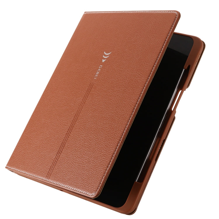 Estuche protector con tapa horizontal GEBEI PU + TPU con soporte y ranuras para tarjetas, For iPad Pro 11 inch (2020)