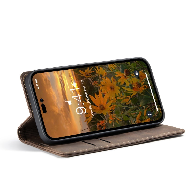 CaseMe 013 Funda de teléfono de cuero con tapa horizontal multifuncional, For iPhone 15 Pro Max, For iPhone 15 Pro, For iPhone 15 Plus, For iPhone 15