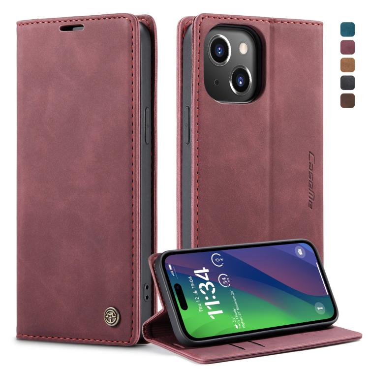 CaseMe 013 Funda de teléfono de cuero con tapa horizontal multifuncional, For iPhone 15 Pro Max, For iPhone 15 Pro, For iPhone 15 Plus, For iPhone 15