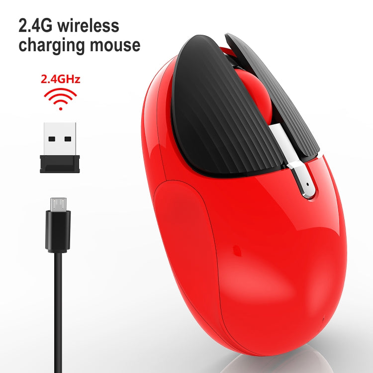 HXSJ M106 2.4GHZ 1600dpi Ratón inalámbrico monomodo USB recargable