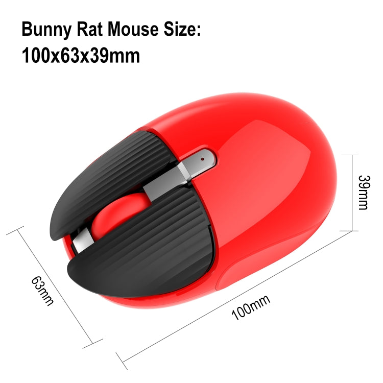 HXSJ M106 2.4GHZ 1600dpi Ratón inalámbrico monomodo USB recargable