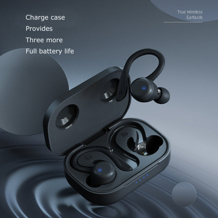 T&G T40 TWS IPX6 Auriculares inalámbricos Bluetooth con oreja colgante impermeables con caja de carga