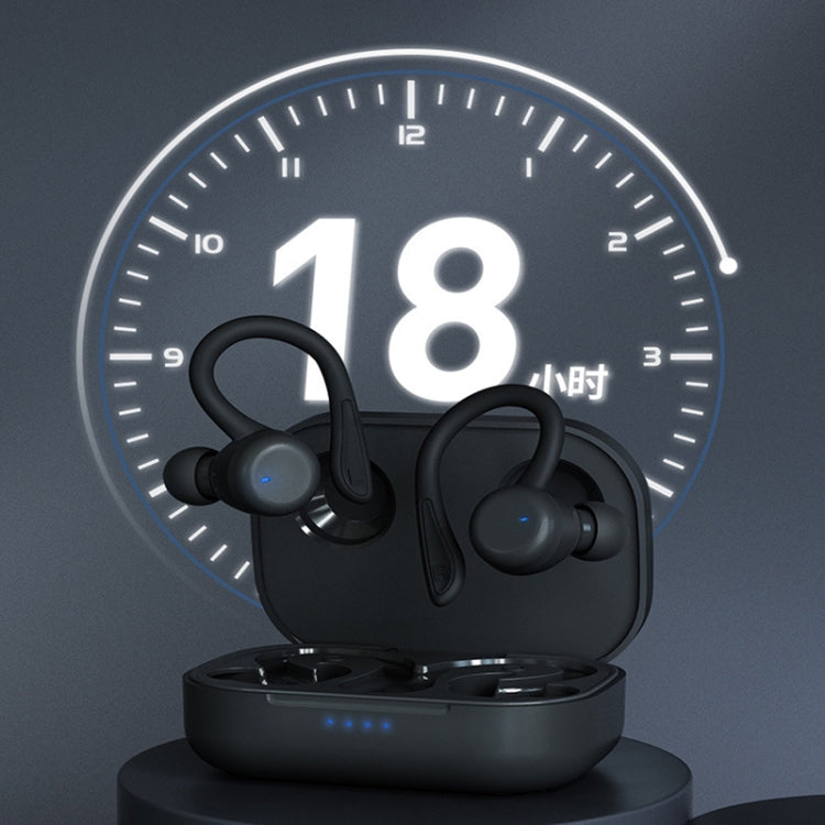 T&G T40 TWS IPX6 Auriculares inalámbricos Bluetooth con oreja colgante impermeables con caja de carga