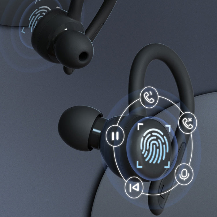 T&G T40 TWS IPX6 Auriculares inalámbricos Bluetooth con oreja colgante impermeables con caja de carga