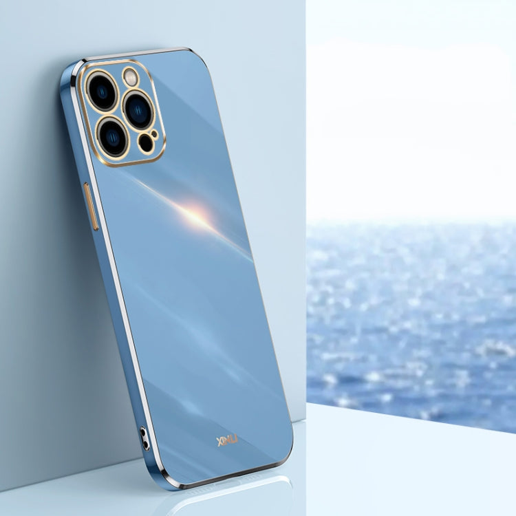 Caja del teléfono de TPU electrochapada 6D del borde recto de XINLI, For iPhone 16 Plus, For iPhone 16, For iPhone 15 Pro Max, For iPhone 15 Pro, For iPhone 15 Plus, For iPhone 15