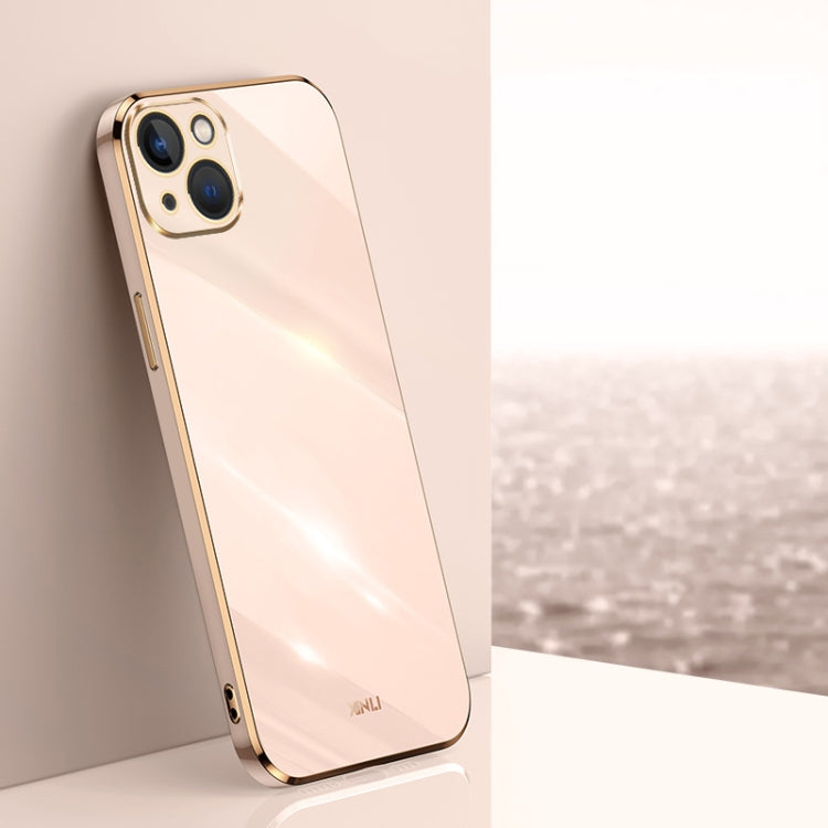 Caja del teléfono de TPU electrochapada 6D del borde recto de XINLI, For iPhone 16 Plus, For iPhone 16, For iPhone 15 Pro Max, For iPhone 15 Pro, For iPhone 15 Plus, For iPhone 15