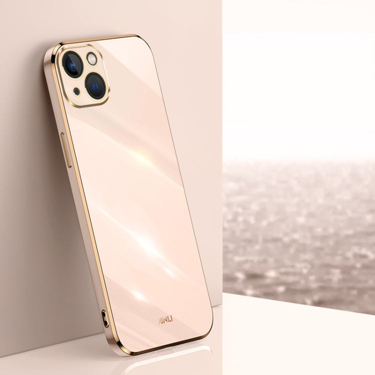 Caja del teléfono de TPU electrochapada 6D del borde recto de XINLI, For iPhone 16 Plus, For iPhone 16, For iPhone 15 Pro Max, For iPhone 15 Pro, For iPhone 15 Plus, For iPhone 15