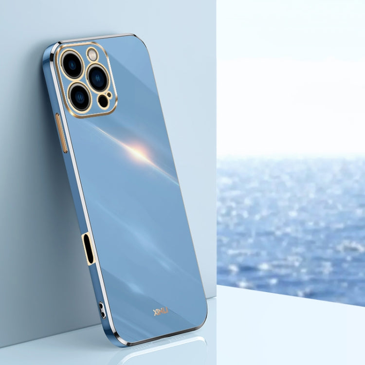 Caja del teléfono de TPU electrochapada 6D del borde recto de XINLI, For iPhone 16e / 17e, For iPhone 17 Pro Max, For iPhone 17 Pro, For iPhone Air, For iPhone 16 Pro Max, For iPhone 16 Pro