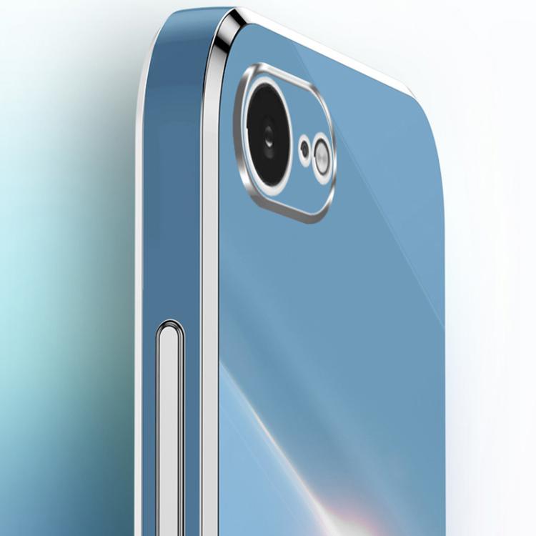 Caja del teléfono de TPU electrochapada 6D del borde recto de XINLI, For iPhone 16e / 17e, For iPhone 17 Pro Max, For iPhone 17 Pro, For iPhone Air, For iPhone 16 Pro Max, For iPhone 16 Pro