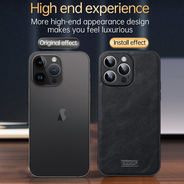 SULADA TPU a prueba de golpes + Funda de cuero hecha a mano para teléfono, For iPhone 16 Pro Max, For iPhone 16 Pro, For iPhone 16 Plus, For iPhone 16, For iPhone 15 Pro Max, For iPhone 15 Pro, For iPhone 15 Plus, For iPhone 15