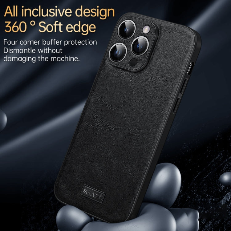SULADA TPU a prueba de golpes + Funda de cuero hecha a mano para teléfono, For iPhone 16 Pro Max, For iPhone 16 Pro, For iPhone 16 Plus, For iPhone 16, For iPhone 15 Pro Max, For iPhone 15 Pro, For iPhone 15 Plus, For iPhone 15