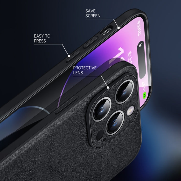SULADA TPU a prueba de golpes + Funda de cuero hecha a mano para teléfono, For iPhone 16 Pro Max, For iPhone 16 Pro, For iPhone 16 Plus, For iPhone 16, For iPhone 15 Pro Max, For iPhone 15 Pro, For iPhone 15 Plus, For iPhone 15