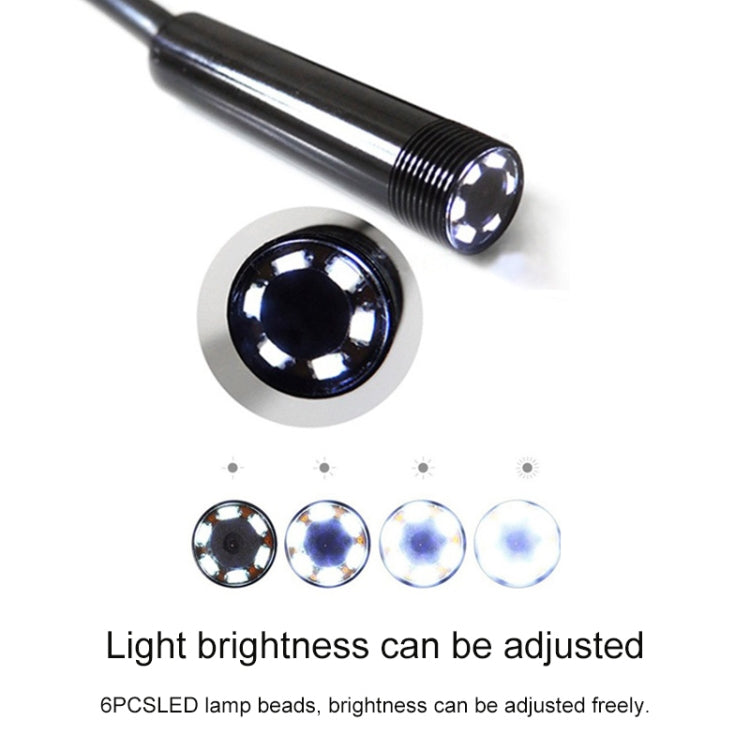 Cámara de inspección de tubo de serpiente para endoscopio Micro USB resistente al agua AN97 para partes de teléfono móvil Android con función OTG, con 6 LED, 5.5mm, 8mm