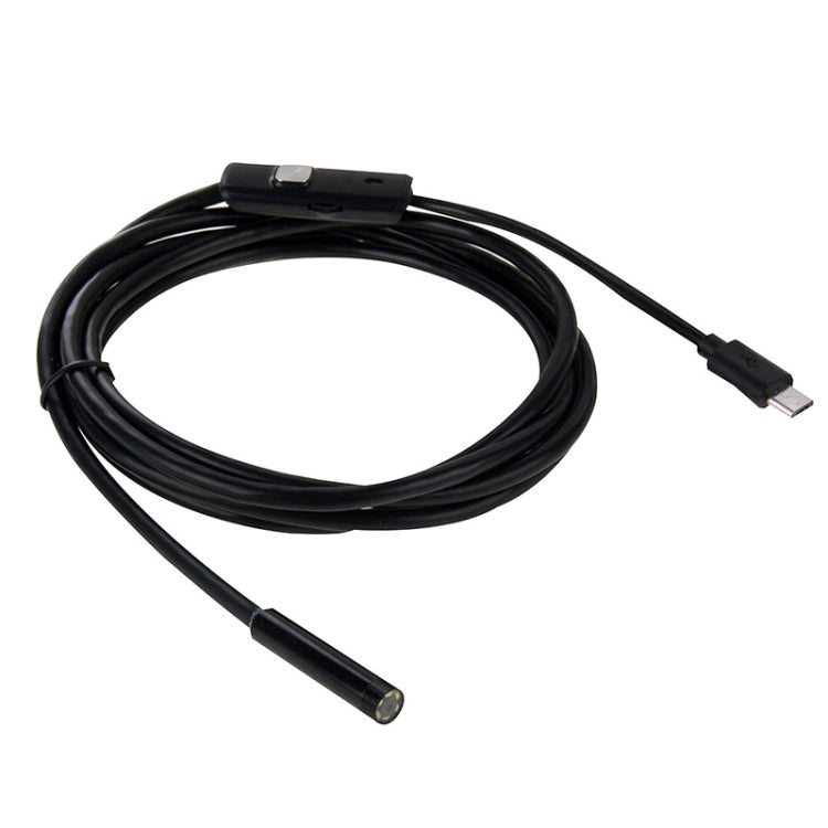 Cámara de inspección de tubo duro para endoscopio Micro USB impermeable AN97 para partes de teléfono móvil Android con función OTG, con 6 LED, 5.5mm, 7mm, 8mm