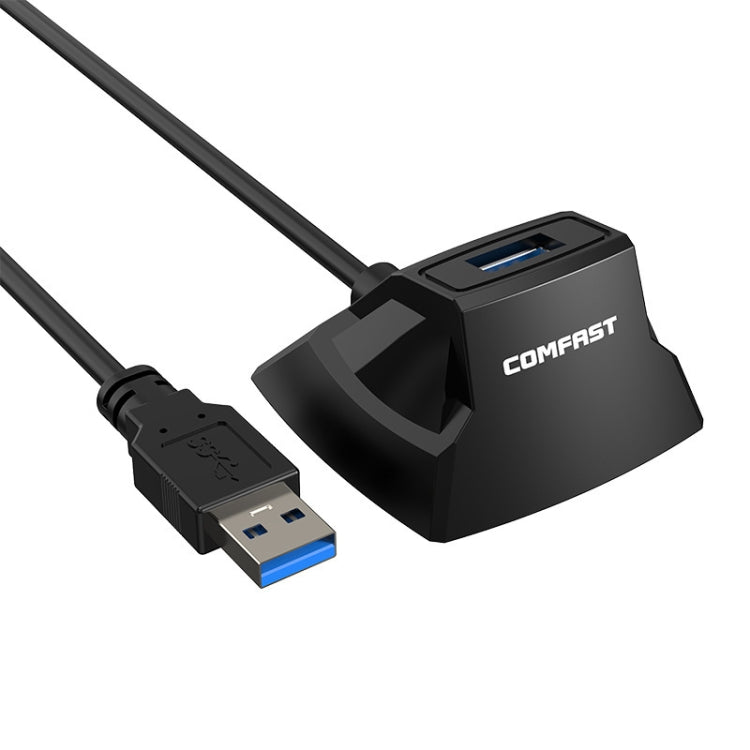COMFAST CF-U318 Cable de extensión USB 3.0 de alta velocidad de 1,2 m con base, With Base 1.2m