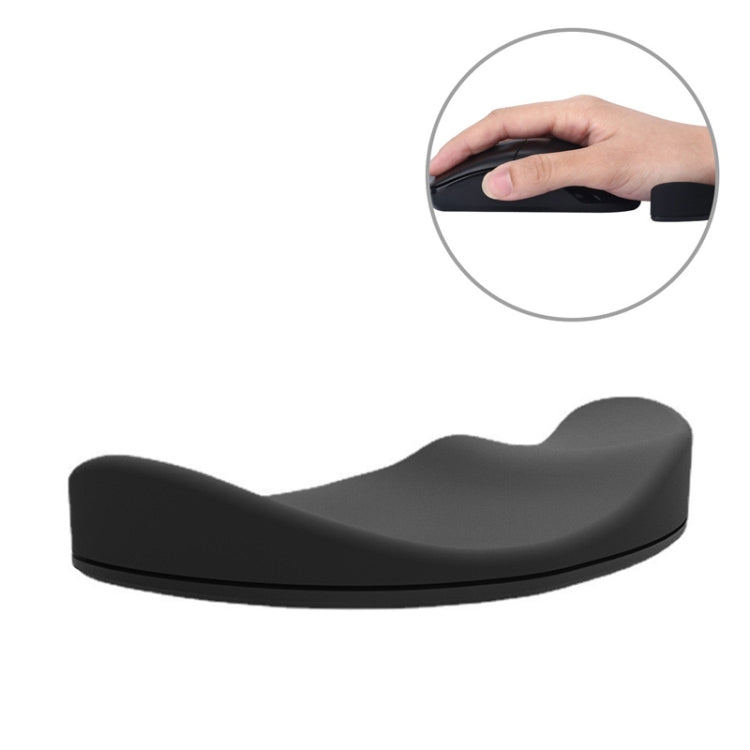 Soporte de muñeca de silicona, alfombrilla de ratón, reposamanos móvil, reposamanos de oficina, Black Left Hand, Grey Right Hand, Grey Left Hand